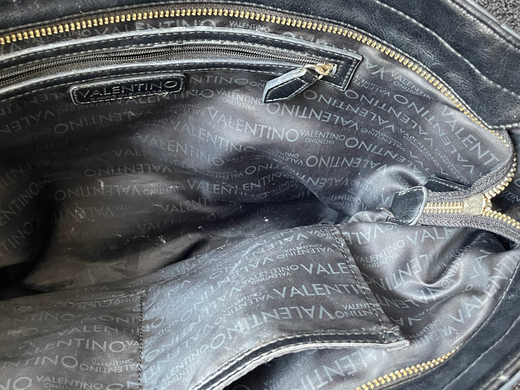 90s Stunning vintage Valentino silver tote Handbag SKU 4074.