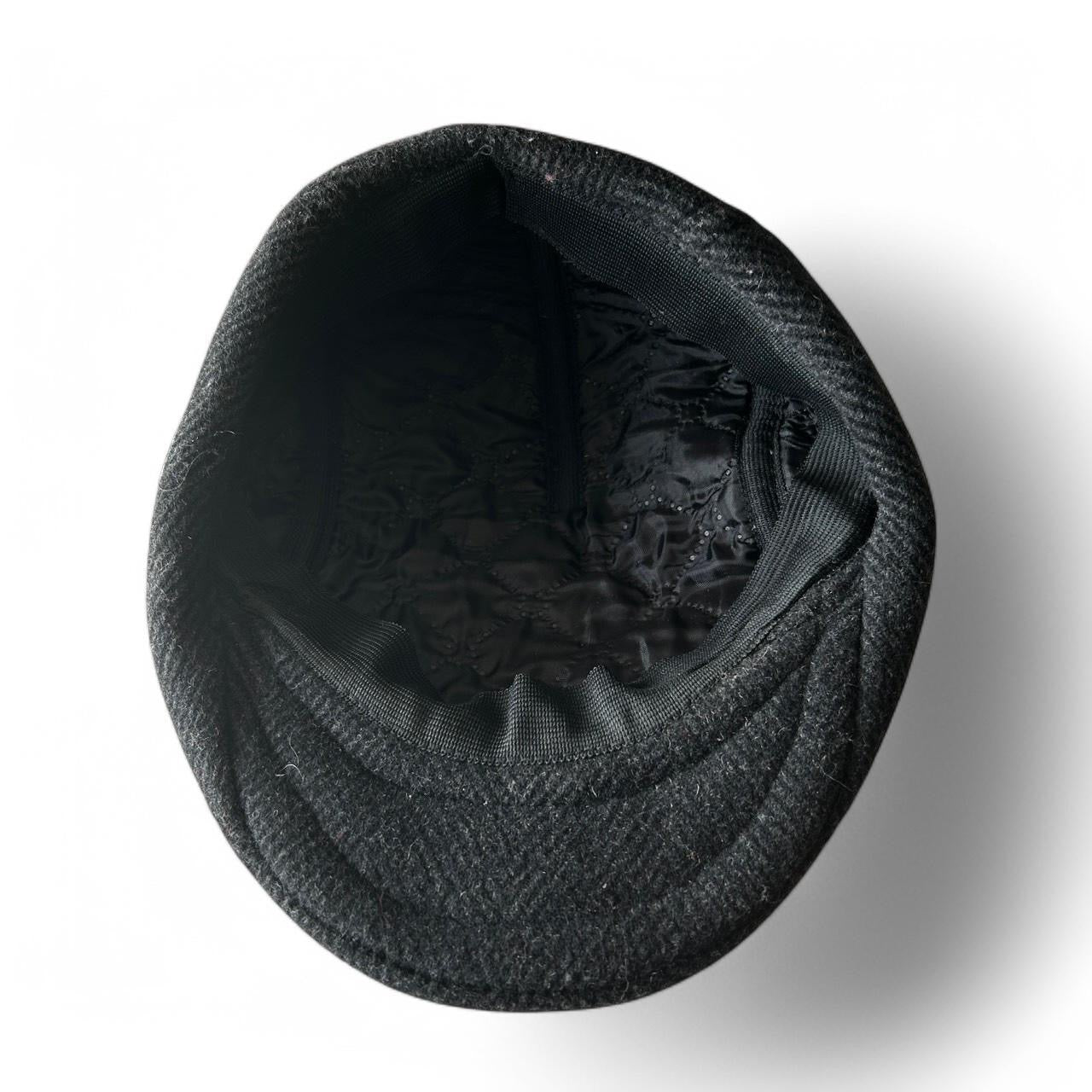 Vintage men's grey plaid flat cap| SKU 6813