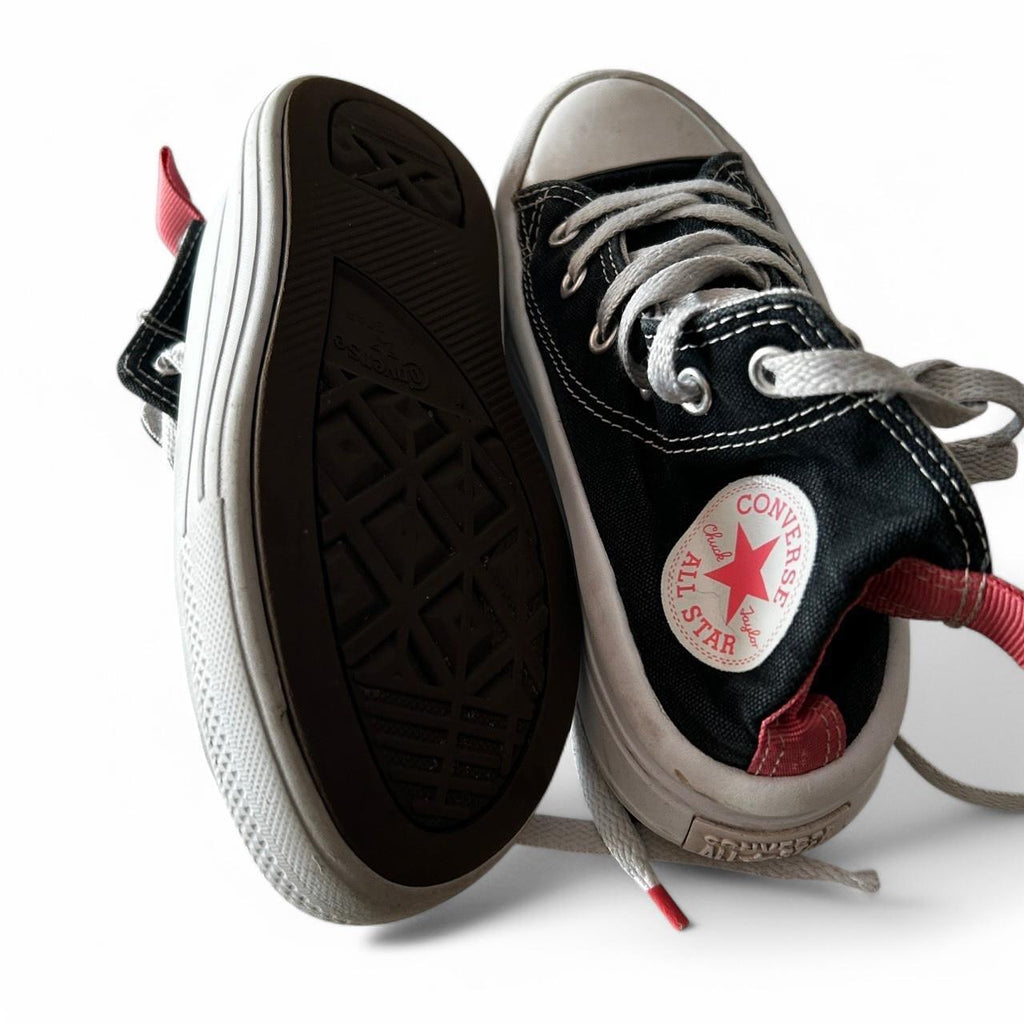 Black and white Converse trainers #Converse Converse Chuck Taylor All Star Platform Black Canvas Girls Kids Size 12 SKU 6826