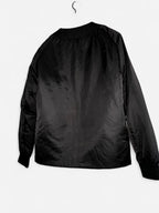 Zara Men’s Black kimono quilted bomber jacket with orange lining #bomberjacket in size small  like new