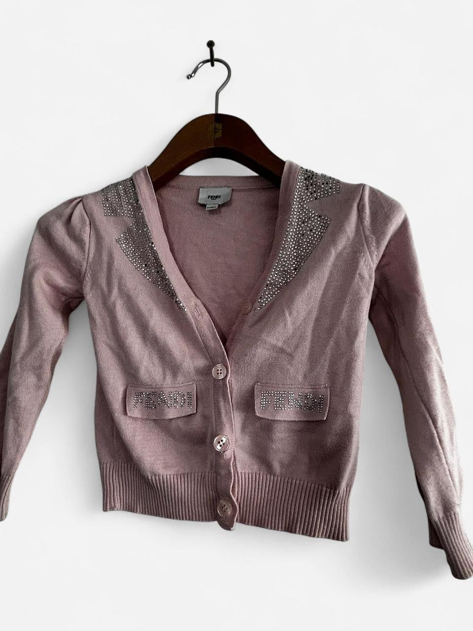 Fendi Children Kids Girls Pink Jumper Sweater Size 5/6Years