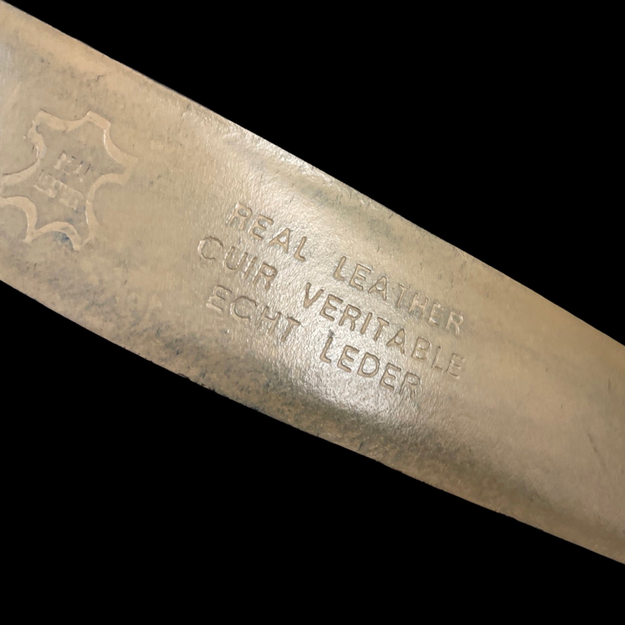 Rubynee Vintage y2k mens leather brown belt