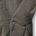 Selected homme Slim Mylobill Camel Structure Blazer Brown  blazer with blue lining #linenblend L32 W22 sku 6883 in size L