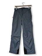 Unisex CHILDRENS Crane PLACE Snow  Ski PANTS, Size 7 Gray Insulated Fleece Lined SKU 6961