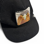 Goorin Bros Animal Farm Trucker Baseball Snapback Hat Cap Aguila Eagle Bird Moss sku 6793