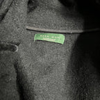 Black Zara napoleon wool knit style  jacket with button-up closure, 2 front pockets, and 2 side pockets #winterjacket L 31 W 21 sku 6952