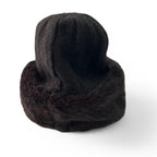 Black faux fur beanie hat #winteraccessories sku 6821