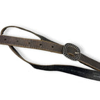 Rubynee Vintage y2k brown women genuine leather belt size S