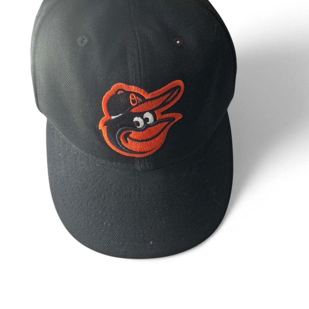 Baltimore Orioles black baseball hat with orange logo #MLB #Orioles sku 6810