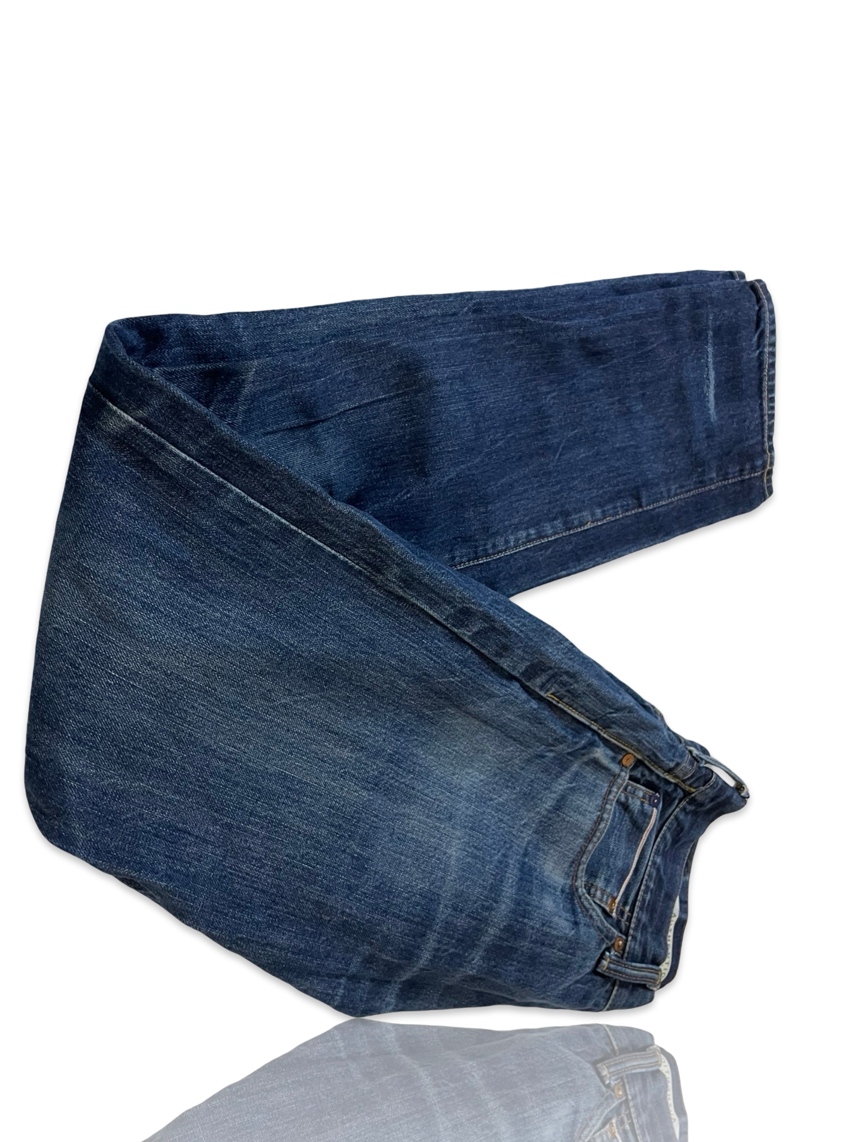 GAP Mens Jeans Skinny Fit Blue Distressed Denim SIZE W32 L32 Waist 32" Leg 32"
