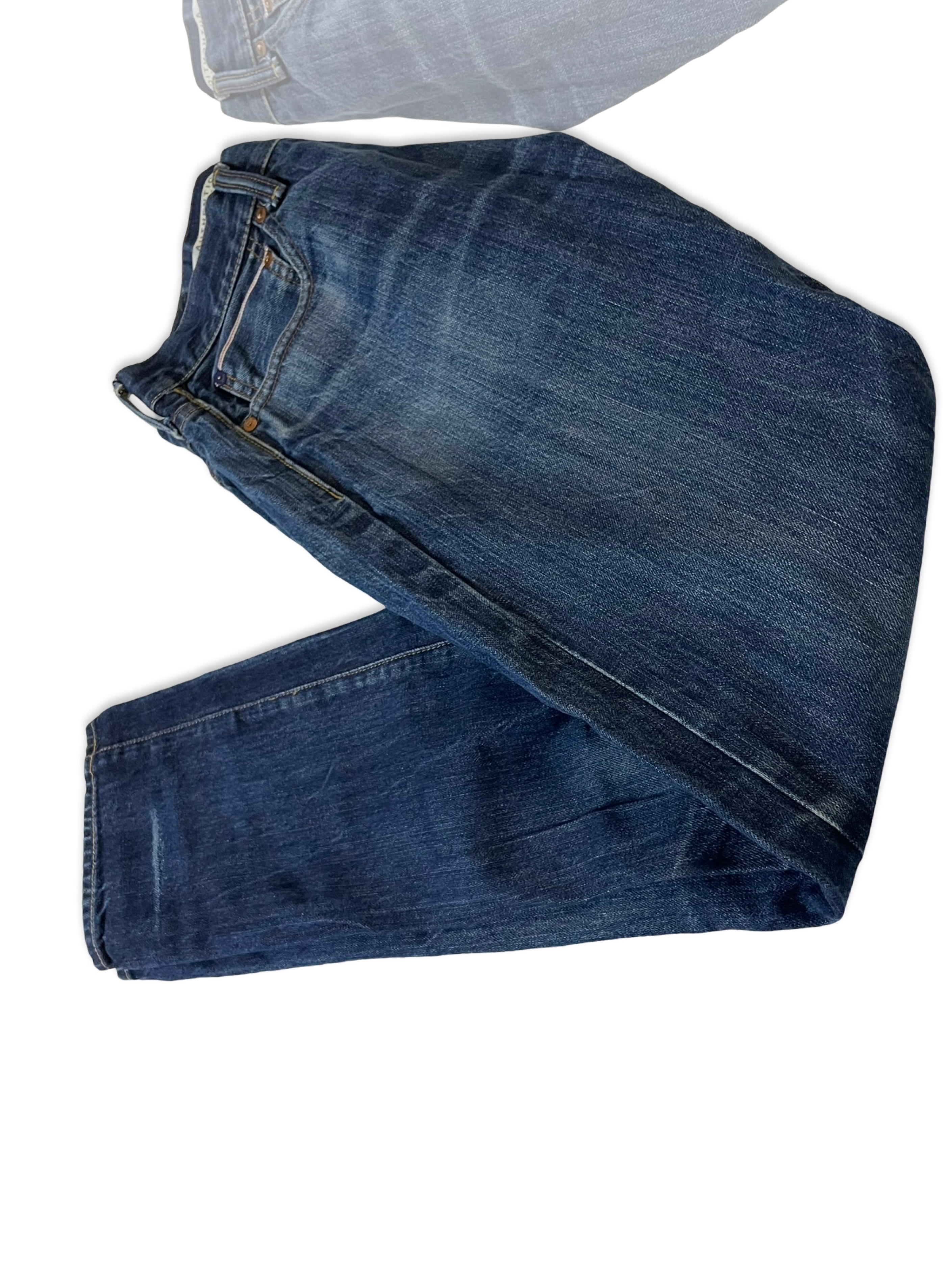 GAP Mens Jeans Skinny Fit Blue Distressed Denim SIZE W32 L32 Waist 32" Leg 32"