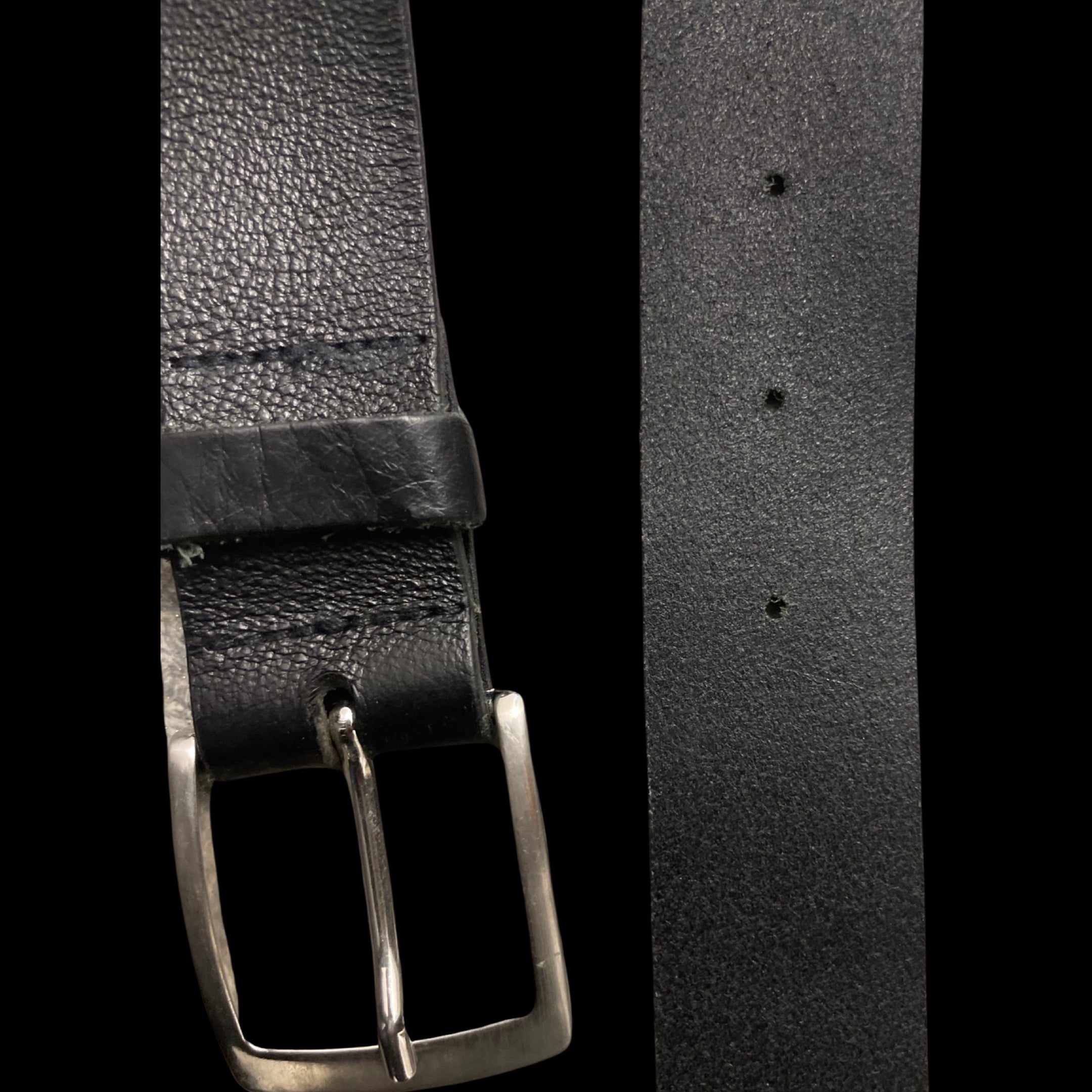 Rubynee Vintage y2k black leather mens belt