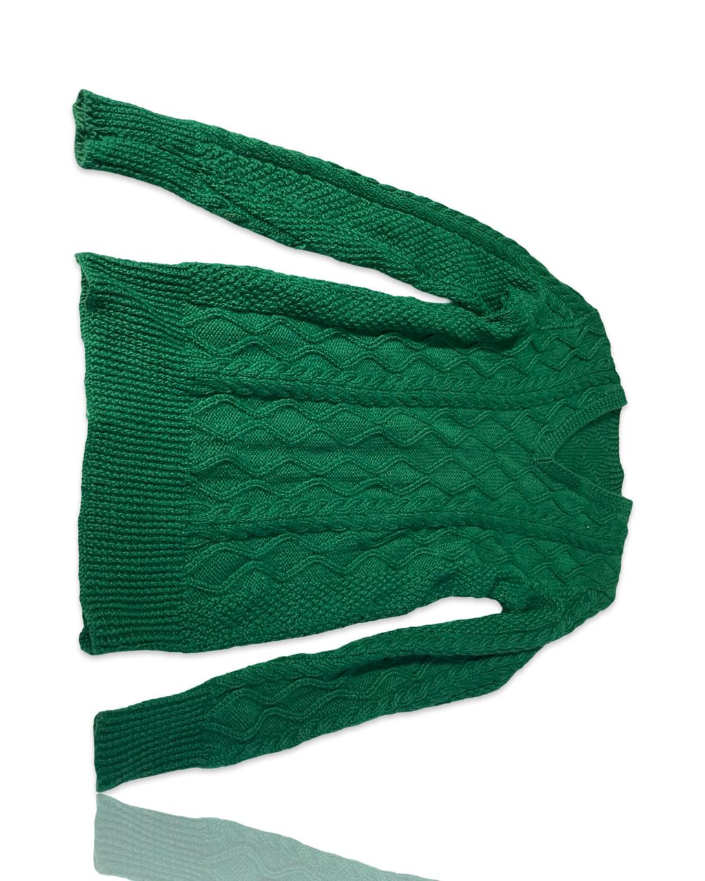 Super Soft  womens Crew Sweater in Green size small to medium |SKU 4231