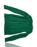 Super Soft  womens Crew Sweater in Green size small to medium |SKU 4231