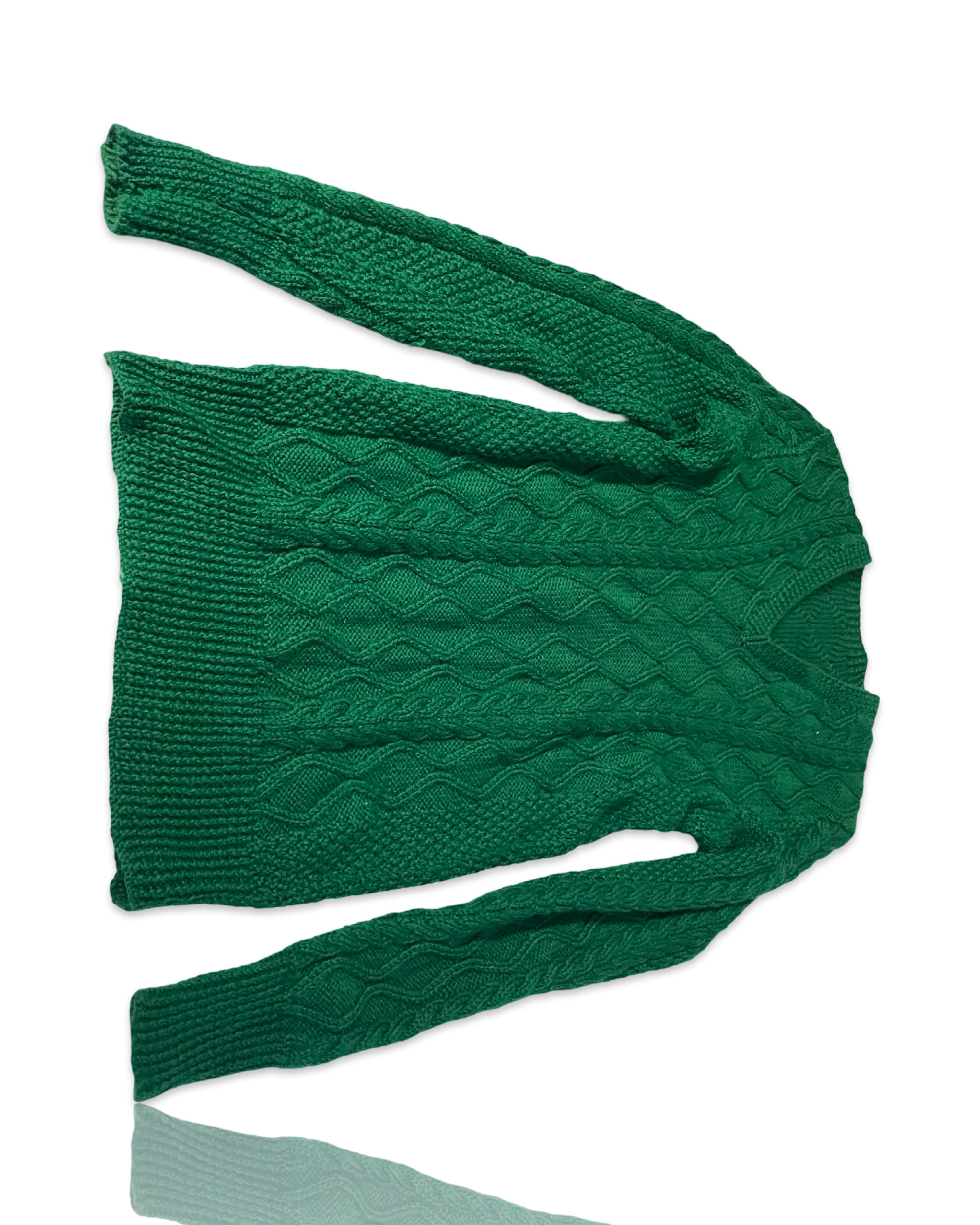 Super Soft  womens Crew Sweater in Green size small to medium |SKU 4231