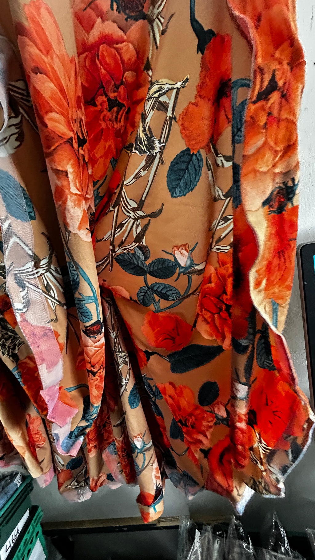 VTG 90s Y2K Asymmetric Dress Psychedelic Floral Pop Art Zum Zum Dress Size M