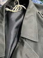 women Double Breasted Mid Long Trench Coat Jacket Over Knee Length Overcoat Spring onesize WMN l45 W25