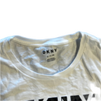 Men’s Cotton DKNY T-Shirt White Big Logo Mens Size XL