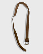 Vintage brown leather mens belt