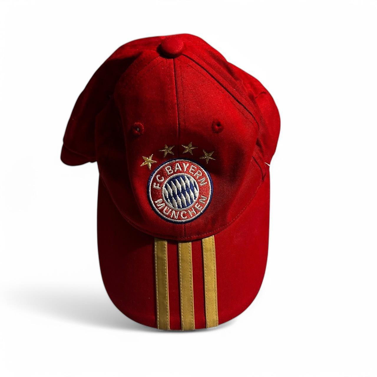 FC Bayern Munich embroidered logo red and gold cap #MunichFootball FC Bayern Munchen Germany Hat Cap Strap Back Red Soccer Adidas Football Futbol sku 6790