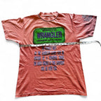 1990s Wrangler pink and green vintage t-shirt clothing in medium sku 7007