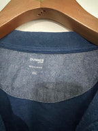 Boyfriend Oversized Blue Dunnes regular fit polo shirt #poloshirt in XXl. Collar to hem 31 pit to pit 25 sku 7059