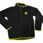 Dortmund Borussia fleeced Men UK L US Football Soccer Tracksuit Jacket Black Zip