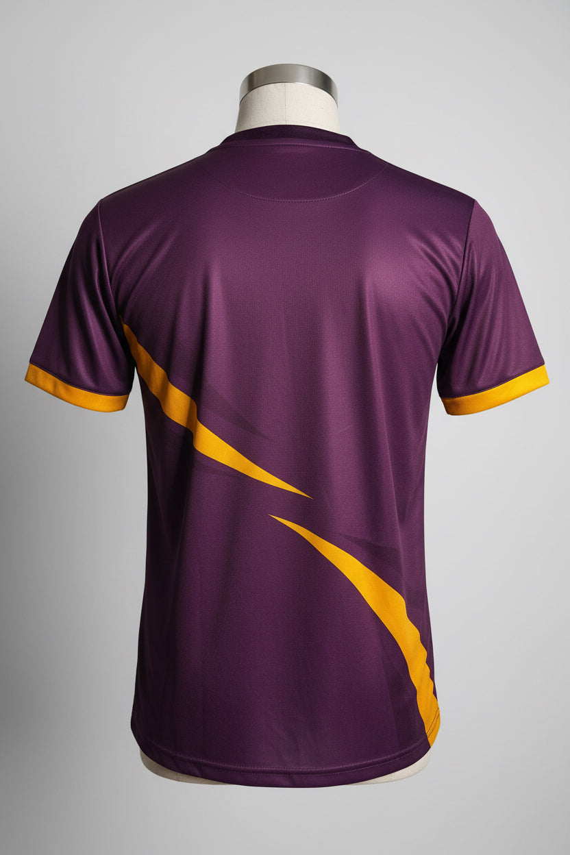 Purple and yellow Roscommon GAA jersey #GAA #MayoGAA in sz L sku 6848