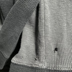 Banana Republic Hoodie Men's Extra Large Gray Waffle Knit Pullover Long Sleeve in XL L29 W25