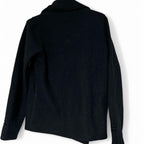 Black Zara napoleon wool knit style  jacket with button-up closure, 2 front pockets, and 2 side pockets #winterjacket L 31 W 21 sku 6952