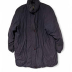 Vintage Women's UK Size 13 Taupe Grey & Purple Lightweight Padded Puffer Jacket, Size L - SKU 6930