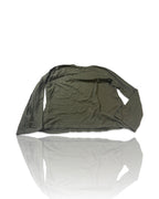 Superdry Vintage Embroidered Long Sleeve Knit T-Shirt Green Grit Men's Size L|SKU 4171