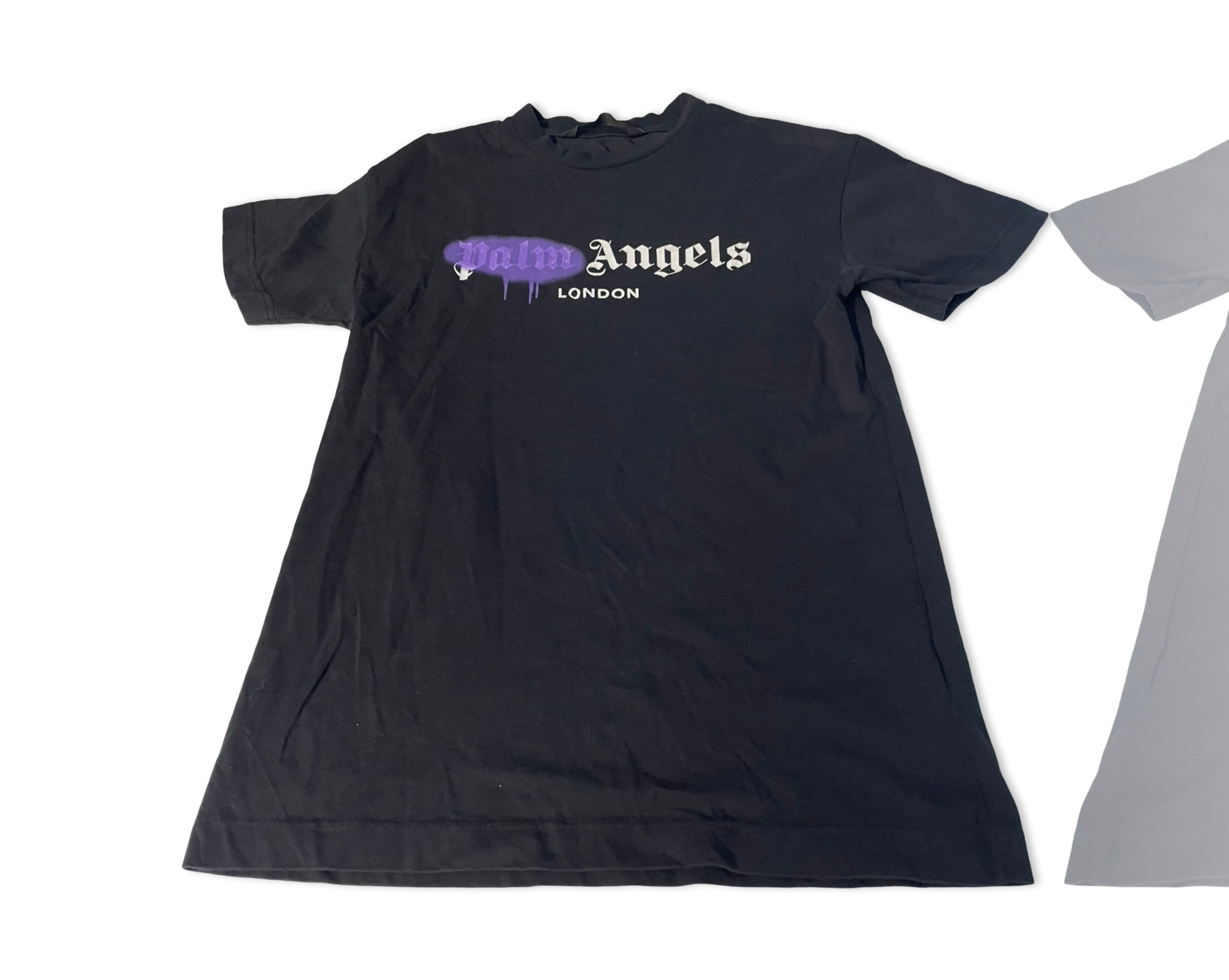 Palm Angels Men's Purple and Black T-shirt IN small