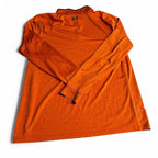Under Armour Heat Gear Loose Tech 1/4 Zip Pullover T-Shirt L/Orange Sz L Sku 6847