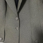 Women’s Maria Celeste Brown and black houndstooth cropped blazer with gold buttons #houndstooth pt 26 l 21 in medium sku 6872