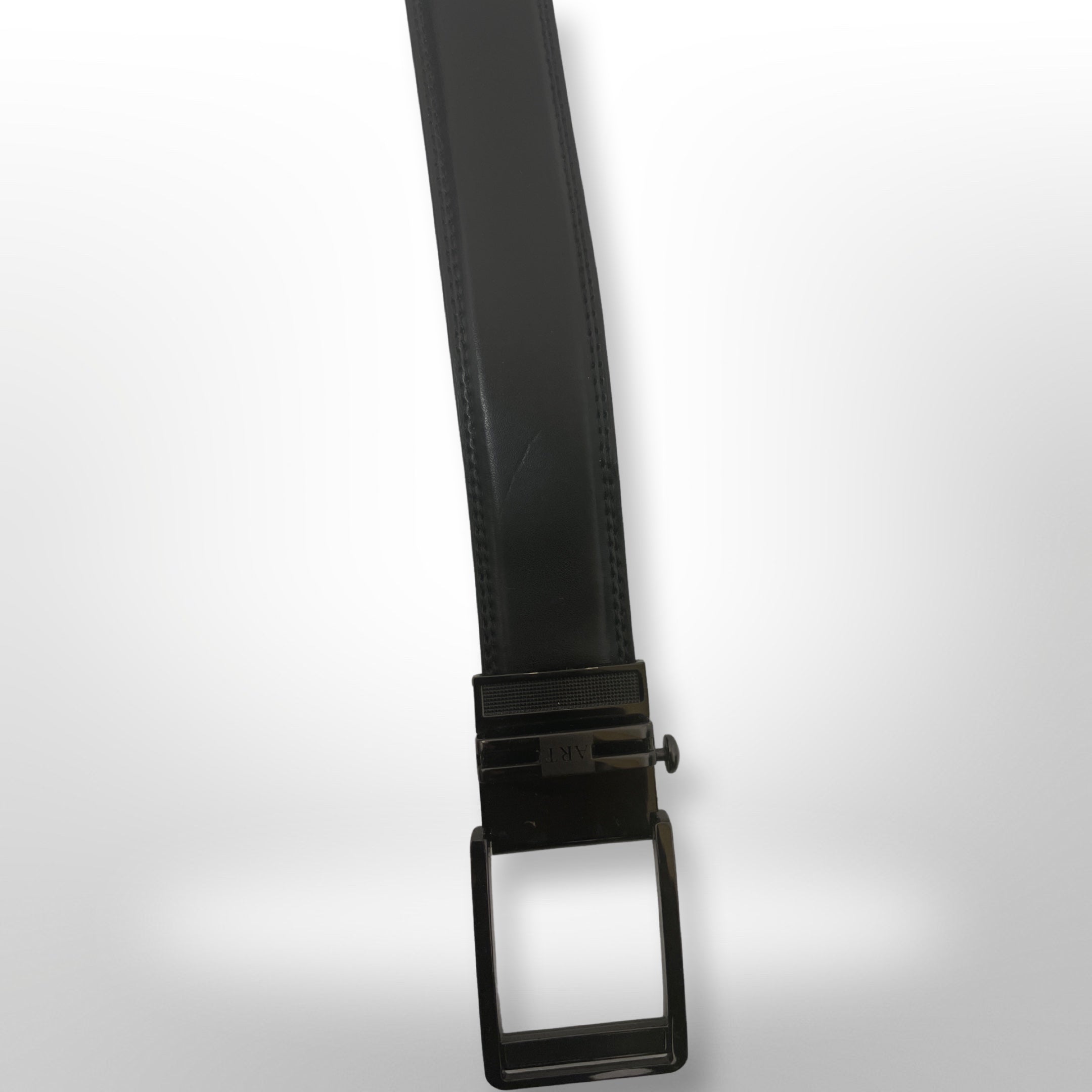 Vintage brown leather mens belt