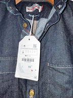 Men’s Zara navy  denim boiler suit with button-up front, collar, and long sleeves #denim #jumpsuit in size small total length is 69 pit is 18  waist 32 crouch to bottom 30 sku 7082