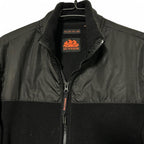 Sundek Black zip-up fleece jacket with red accents #fleecelove L29 W20 sku 6890 in xs