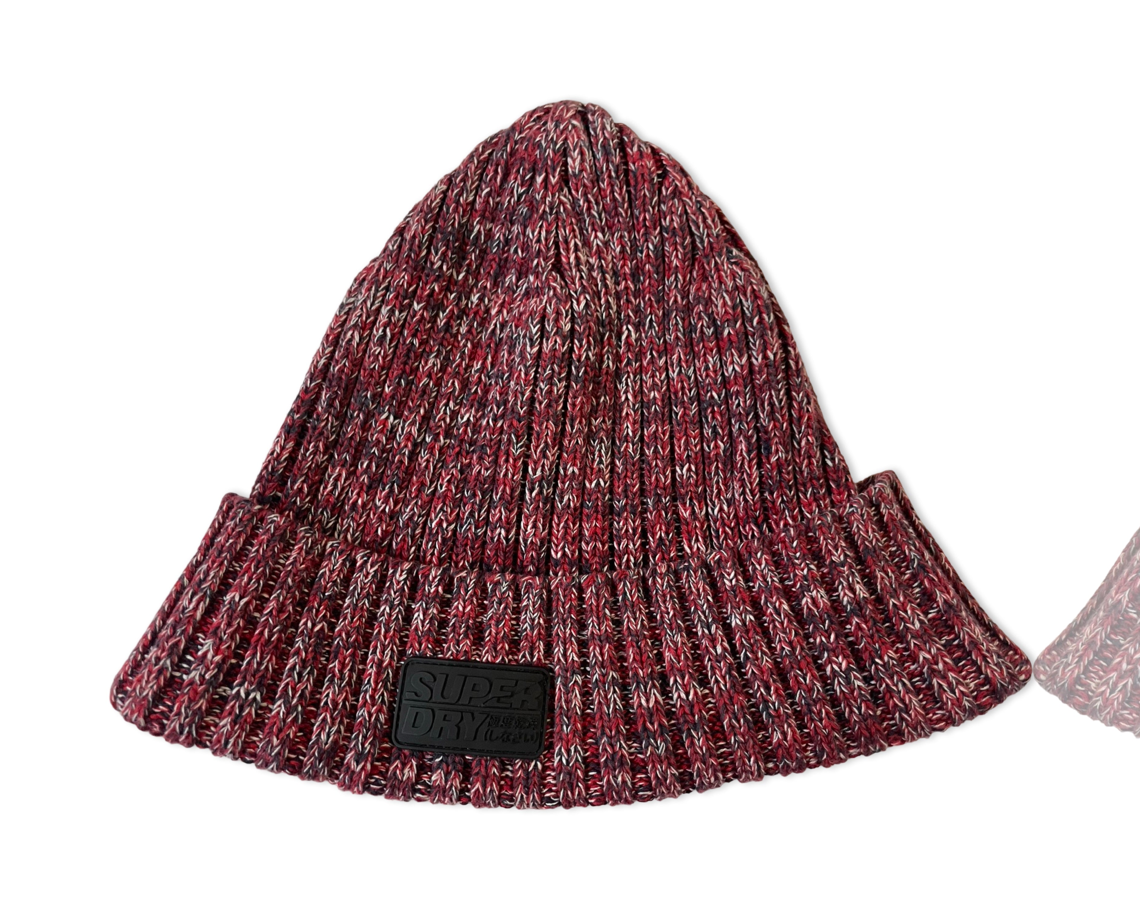 Superdry men's Upstate beanie Solid Ribbed Design Knit Beanie|SKU 4189