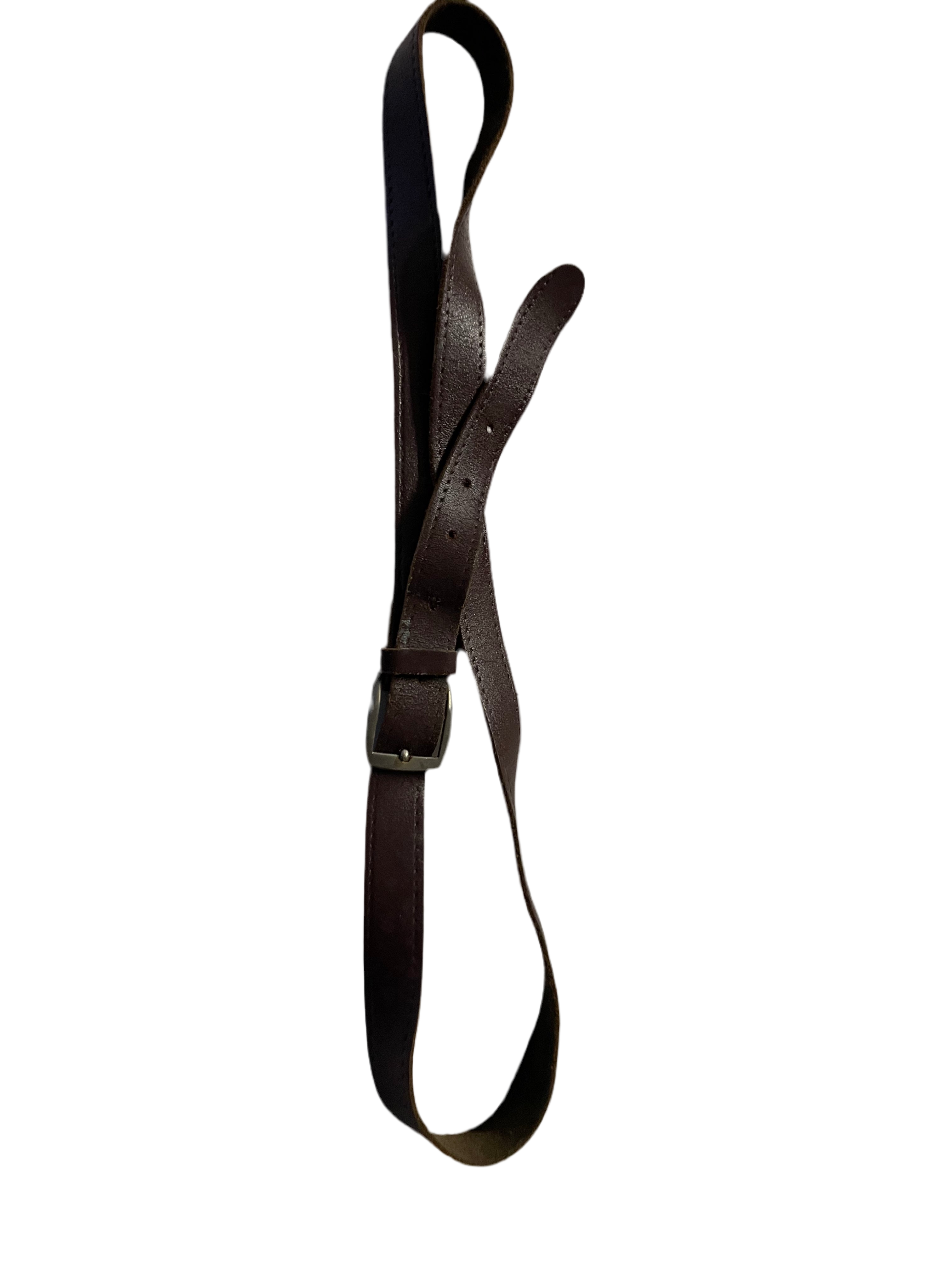 Vintage brown genuine leather belt | L43| SKU 4484