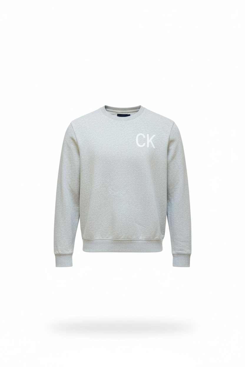 Vintage Calvin Klein Grey Sweater - Size M (Tag XXL, Recommended M)