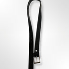 Vintage black leathers men belt