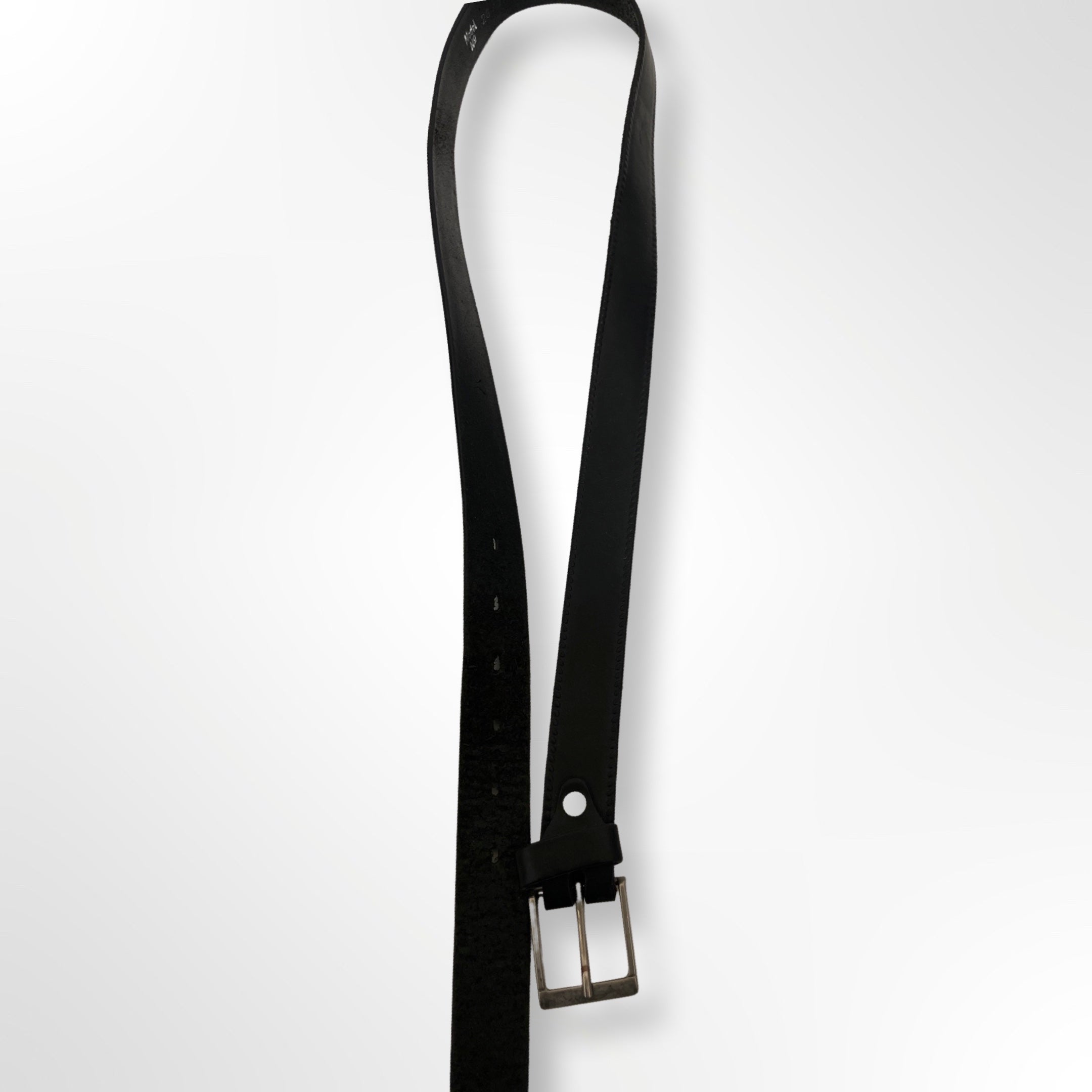 Vintage black leathers men belt
