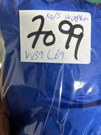 Blue Adidas track pants with drawstring waist, zipper pockets and elasticated ankles adidas #trackpants