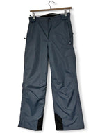 Unisex CHILDRENS Crane PLACE Snow  Ski PANTS, Size 7 Gray Insulated Fleece Lined SKU 6961