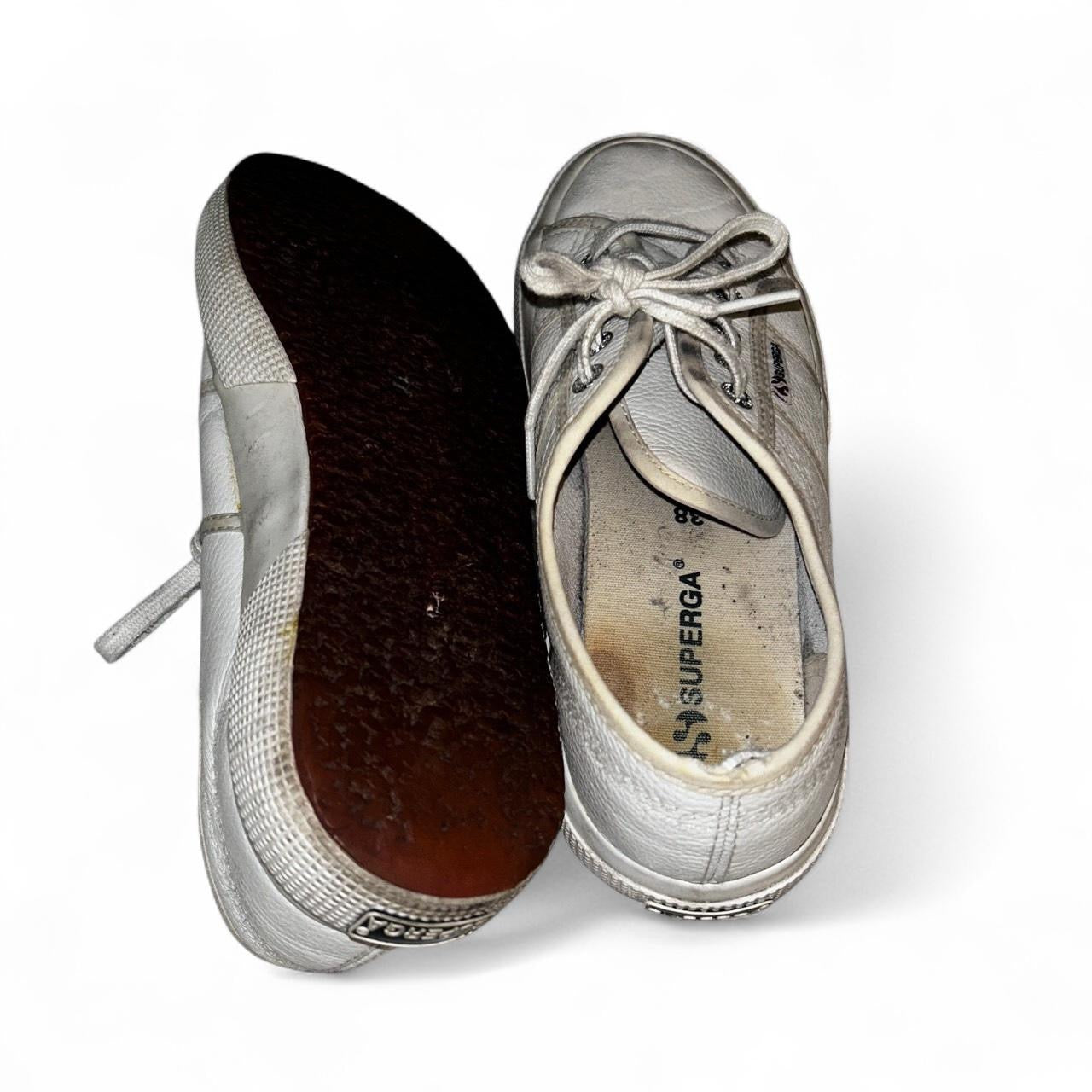 White Superga trainers #Superga #Trainers uk 🇬🇧 size 5 sku  6976