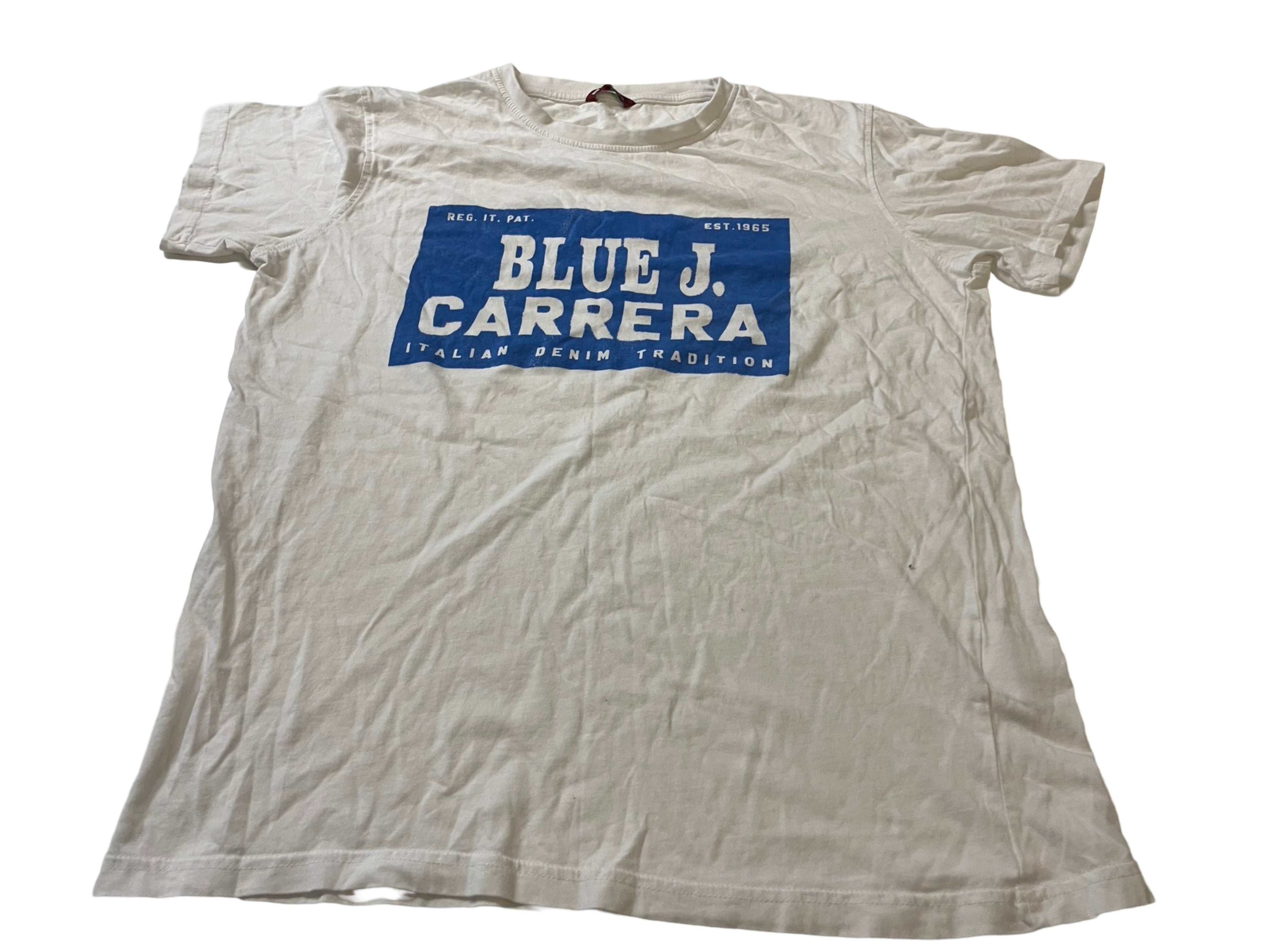 Vintage Women Blue J. Carrera Denim T-Shirt White T-Shirt SKU |4273