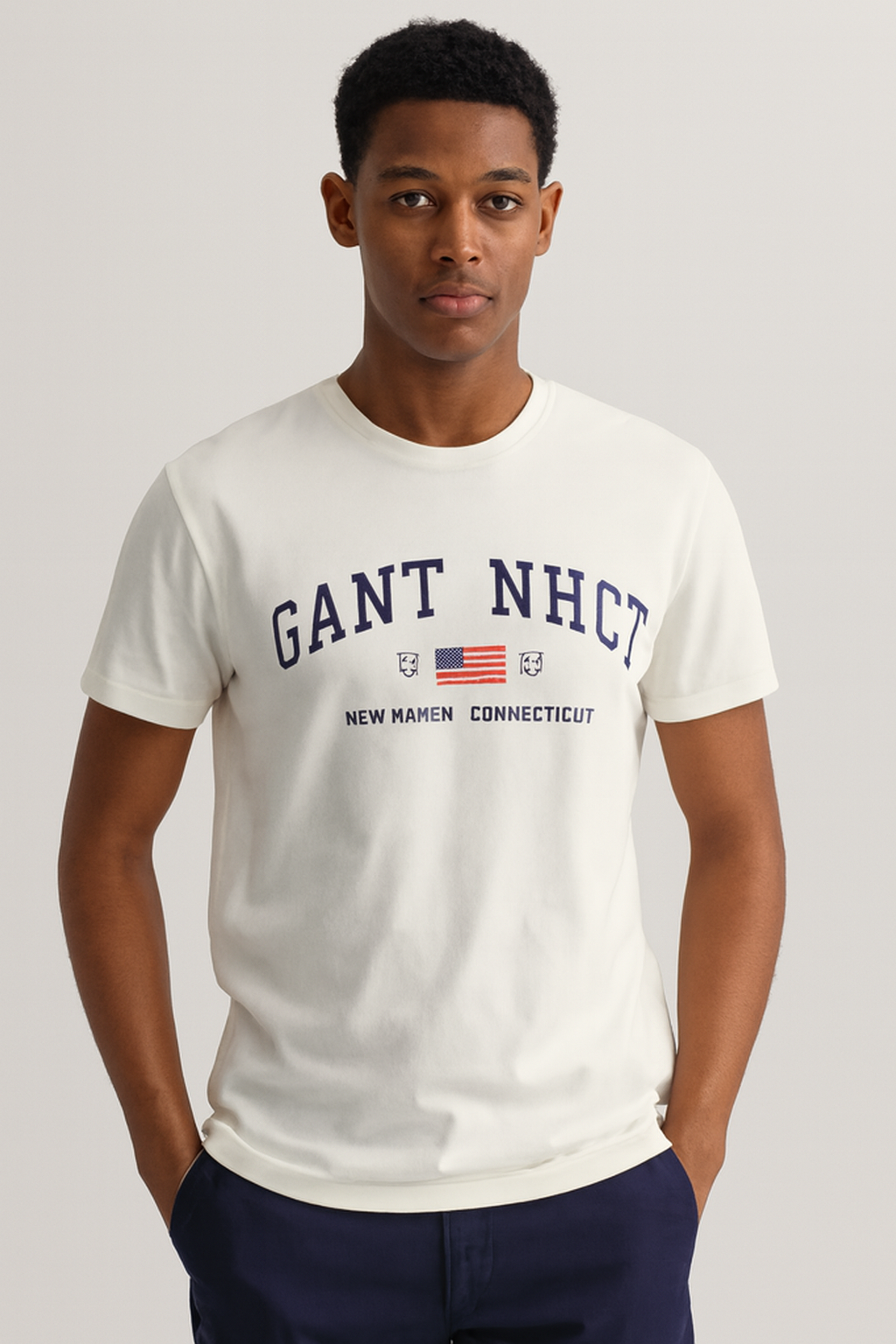Vintage white gant usa medium men tshirt