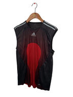 Adidas Men's Climacool short sleeve sport t-shirt in red with three-stripes style.  Kids 13-14 years old SKU 7352