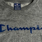Vintage Grey Champion Spellout Sweatshirt In Xsmall SKU 6840